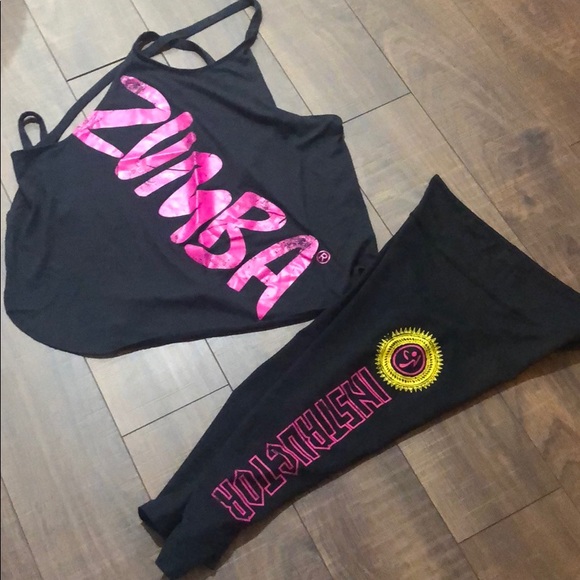 Zumba Fitness Tops - Zumba Bundle instructor crop leggings and top